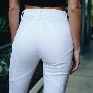 Revice Denim Venus Crops in White